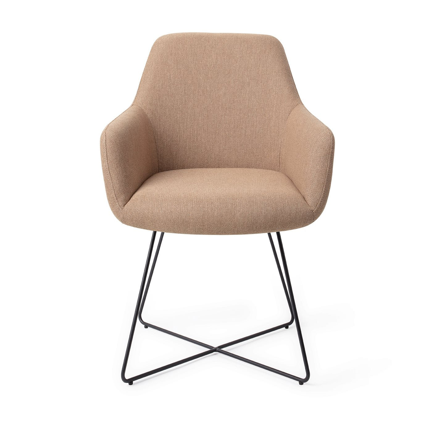 Jesper Home Hiroo Whisper Wheat Eetkamerstoel - Cross Black - KwaliteitWonen.nl