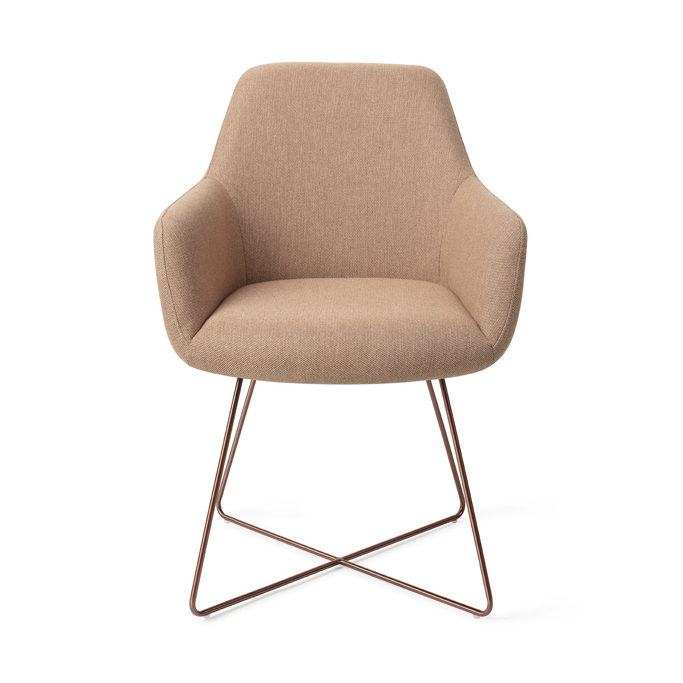 Jesper Home Hiroo Whisper Wheat Eetkamerstoel - Cross Rose - KwaliteitWonen.nl
