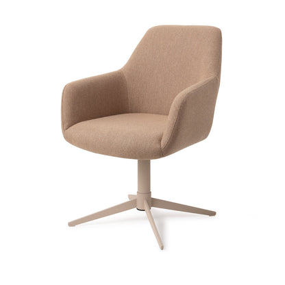 Jesper Home Hiroo Whisper Wheat Eetkamerstoel - Quad Beige - KwaliteitWonen.nl