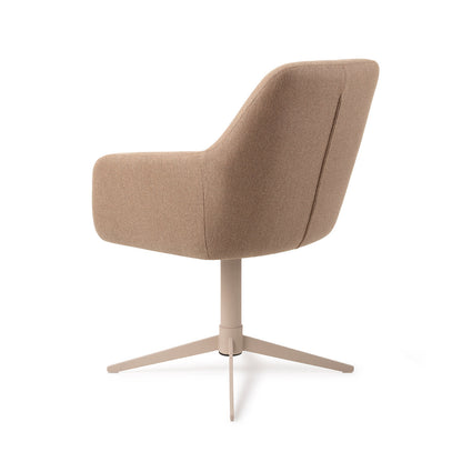 Jesper Home Hiroo Whisper Wheat Eetkamerstoel - Quad Beige - KwaliteitWonen.nl