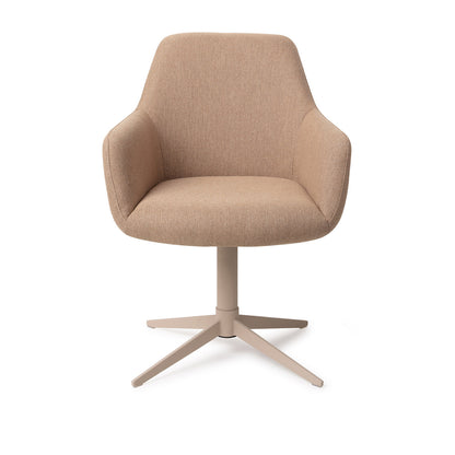 Jesper Home Hiroo Whisper Wheat Eetkamerstoel - Quad Beige - KwaliteitWonen.nl