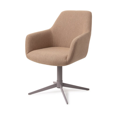 Jesper Home Hiroo Whisper Wheat Eetkamerstoel - Quad Grey - KwaliteitWonen.nl