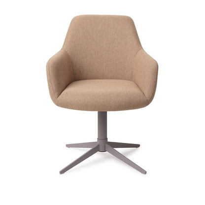 Jesper Home Hiroo Whisper Wheat Eetkamerstoel - Quad Grey - KwaliteitWonen.nl