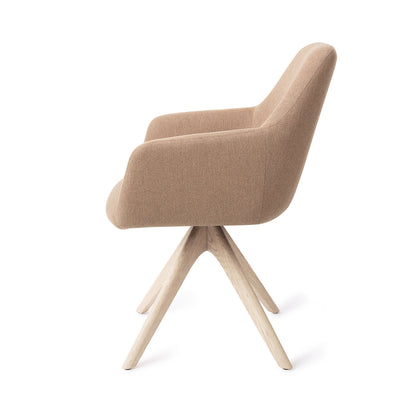 Jesper Home Hiroo Whisper Wheat Eetkamerstoel - Revolve Oak Bleach - KwaliteitWonen.nl
