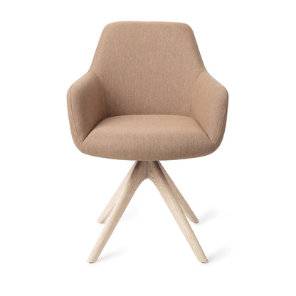 Jesper Home Hiroo Whisper Wheat Eetkamerstoel - Revolve Oak Bleach - KwaliteitWonen.nl