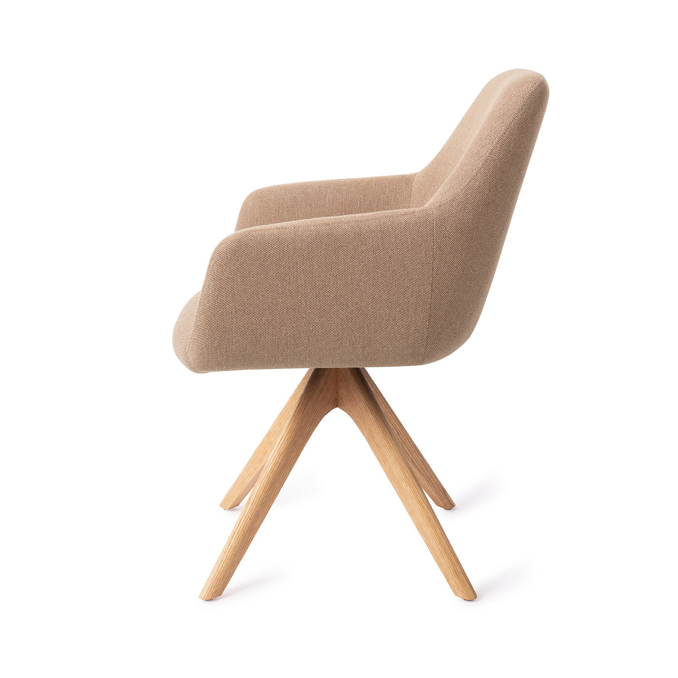 Jesper Home Hiroo Whisper Wheat Eetkamerstoel - Revolve Oak Natural - KwaliteitWonen.nl