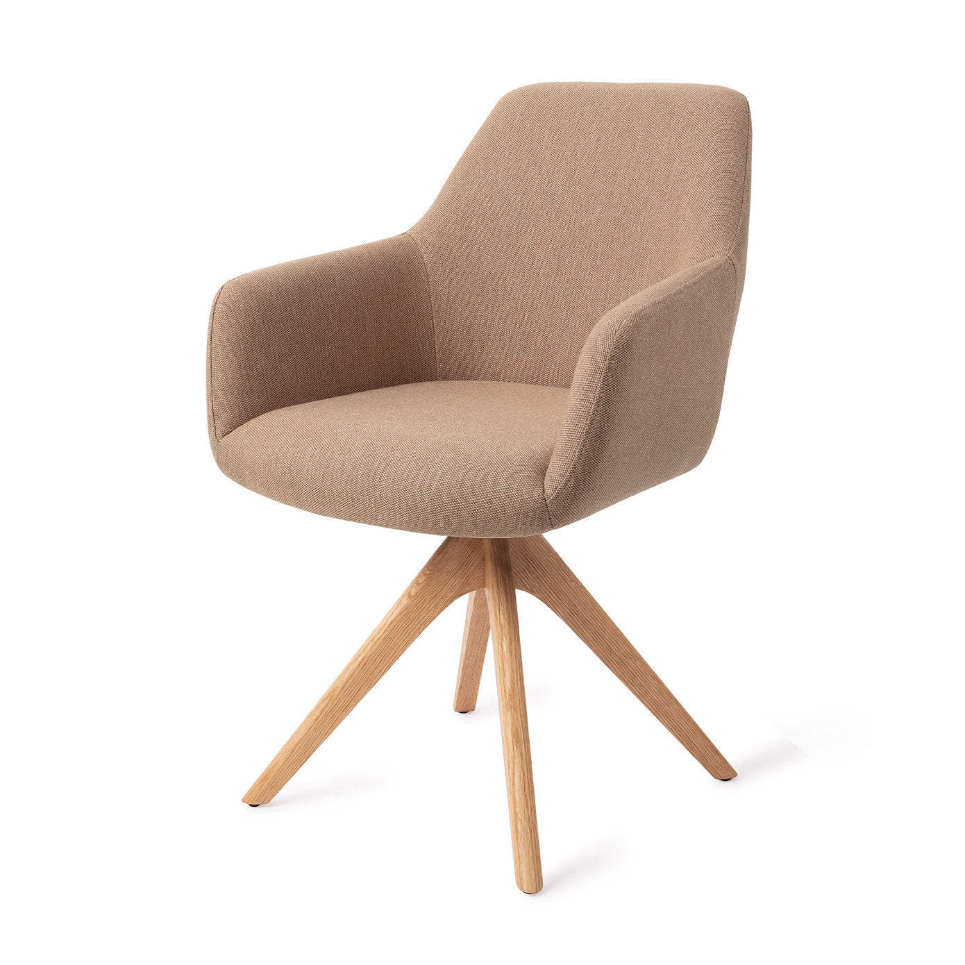 Jesper Home Hiroo Whisper Wheat Eetkamerstoel - Revolve Oak Natural - KwaliteitWonen.nl