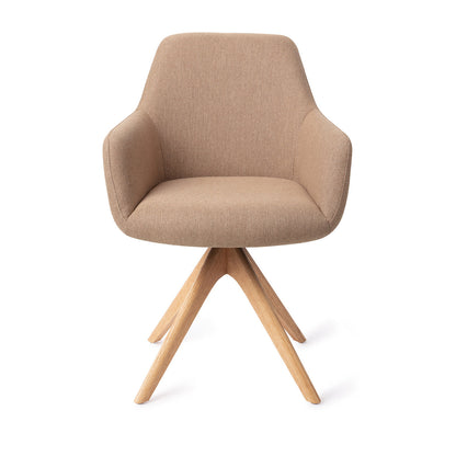 Jesper Home Hiroo Whisper Wheat Eetkamerstoel - Revolve Oak Natural - KwaliteitWonen.nl