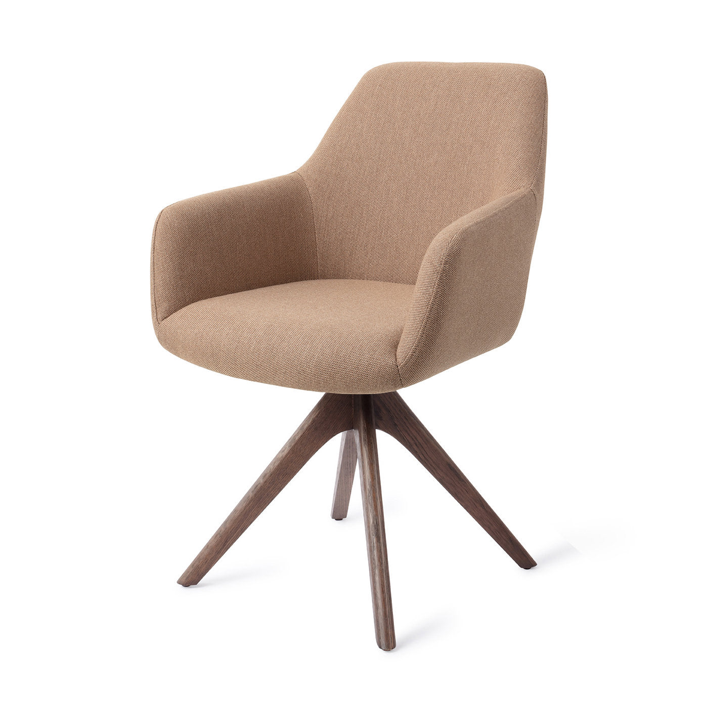 Jesper Home Hiroo Whisper Wheat Eetkamerstoel - Revolve Oak Walnut-Kwaliteitwonen.nl