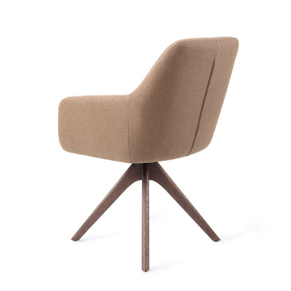 Jesper Home Hiroo Whisper Wheat Eetkamerstoel - Revolve Oak Walnut-Kwaliteitwonen.nl