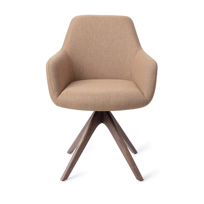 Jesper Home Hiroo Whisper Wheat Eetkamerstoel - Revolve Oak Walnut-Kwaliteitwonen.nl