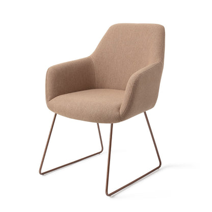 Jesper Home Hiroo Whisper Wheat Eetkamerstoel - Slide Rose - KwaliteitWonen.nl