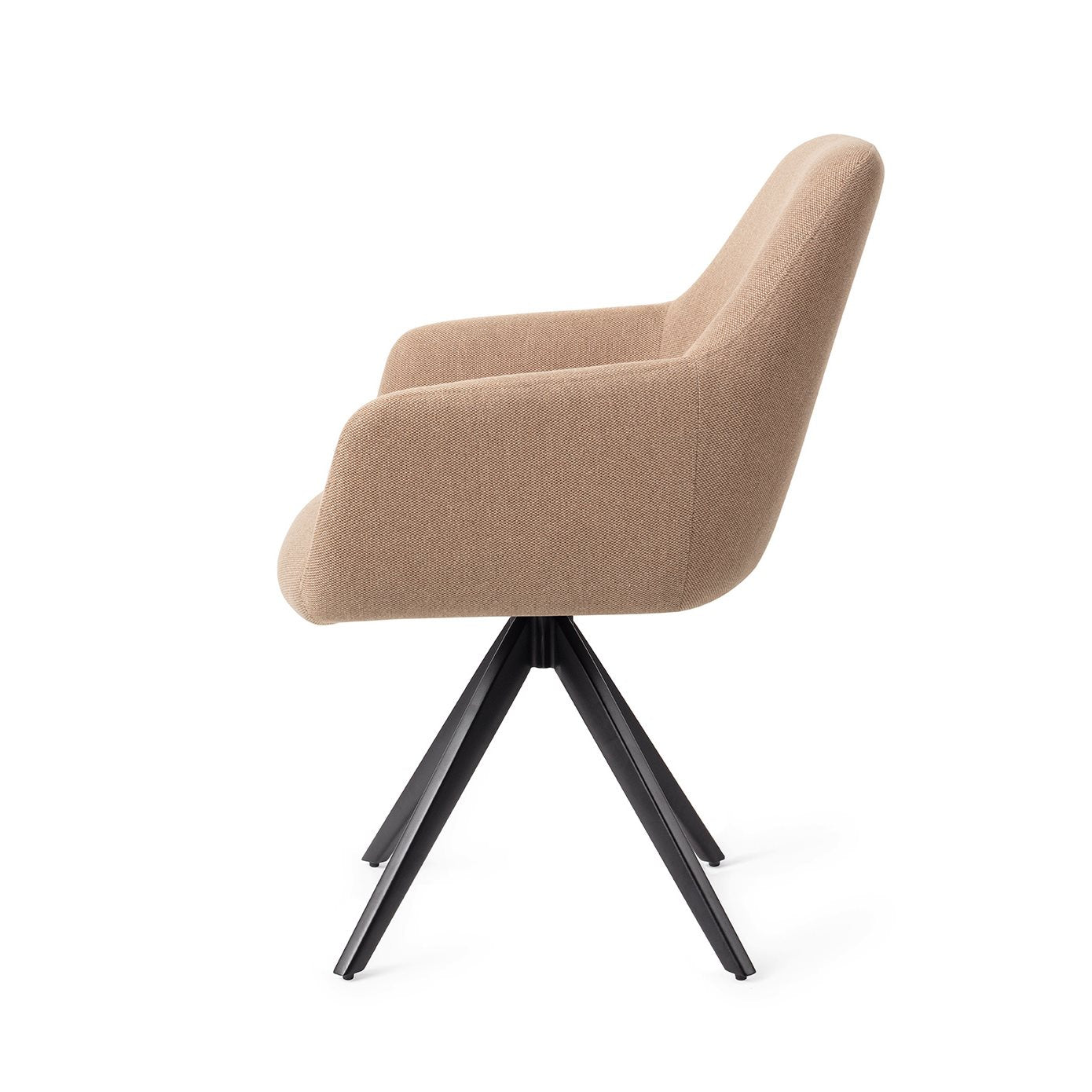 Jesper Home Hiroo Whisper Wheat Eetkamerstoel - Turn Black - KwaliteitWonen.nl