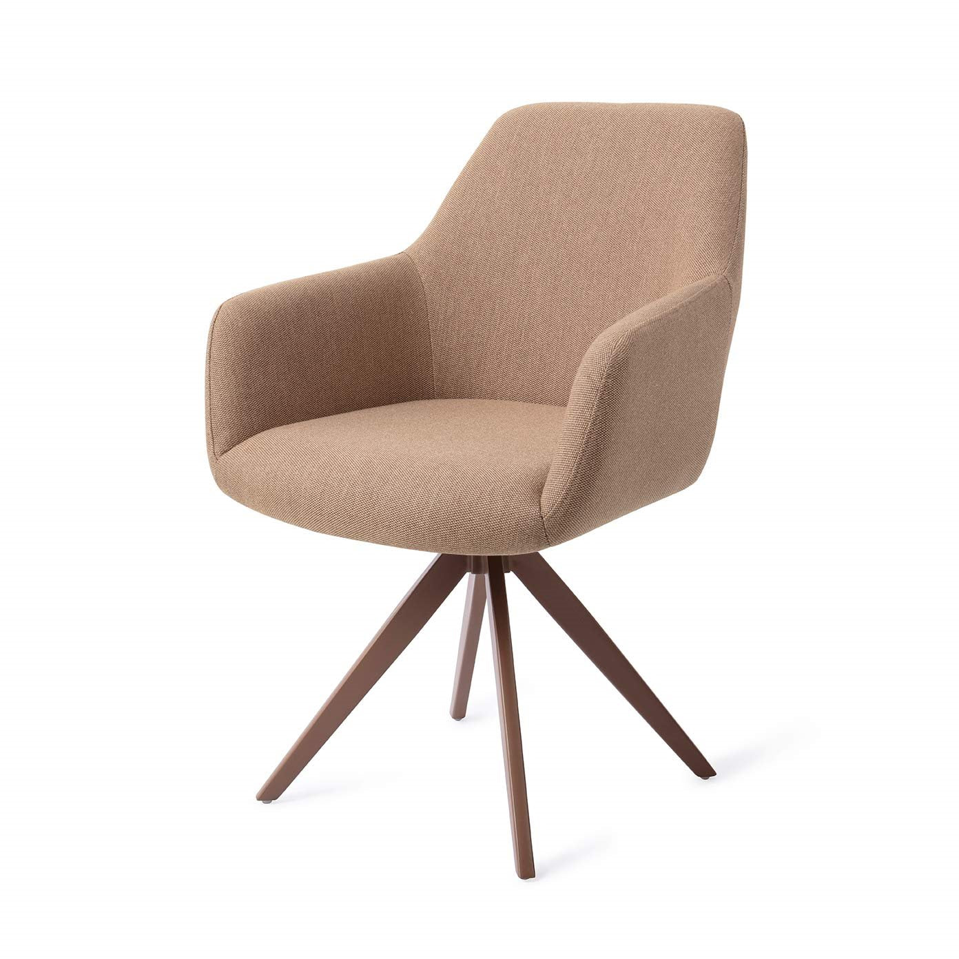Jesper Home Hiroo Whisper Wheat Eetkamerstoel - Turn Brown - KwaliteitWonen.nl