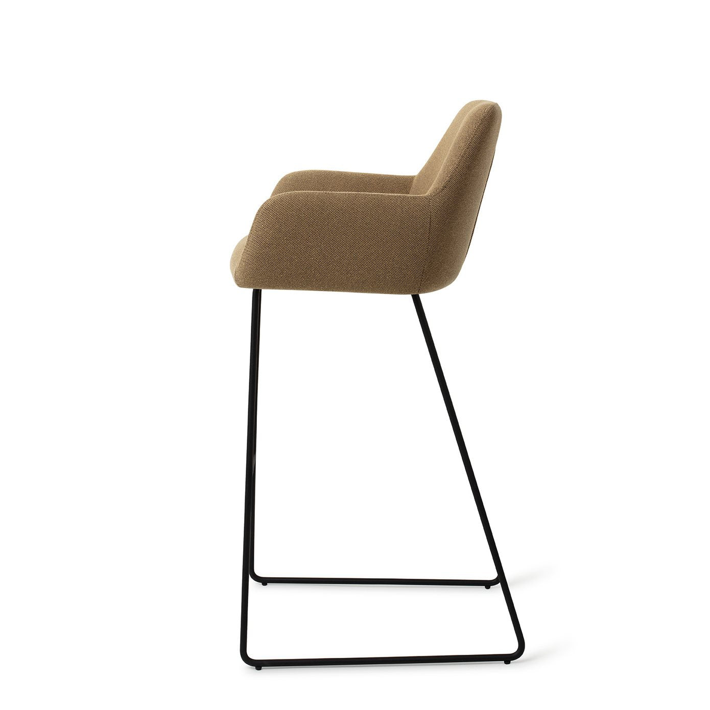 Jesper Home Hiroo Willow Barkruk - Slide Black (H) - KwaliteitWonen.nl