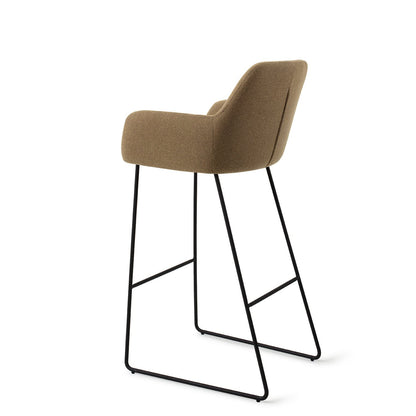 Jesper Home Hiroo Willow Barkruk - Slide Black (H) - KwaliteitWonen.nl
