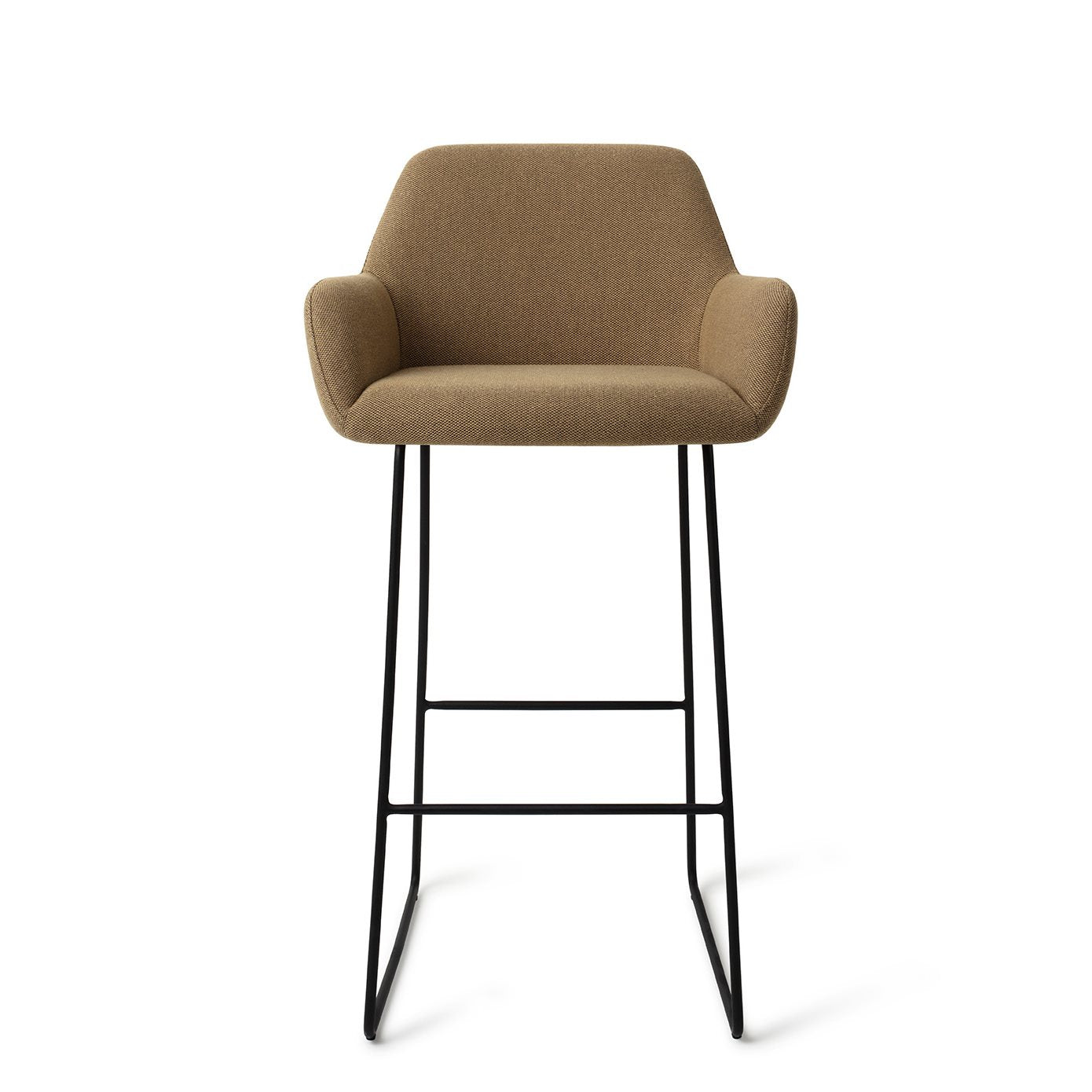 Jesper Home Hiroo Willow Barkruk - Slide Black (H) - KwaliteitWonen.nl