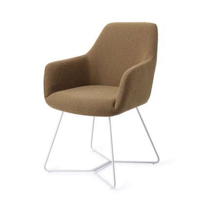 Jesper Home Hiroo Willow Eetkamerstoel - Beehive White - KwaliteitWonen.nl