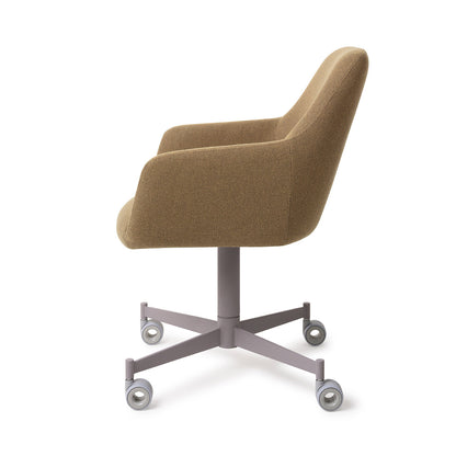 Jesper Home Hiroo Willow Eetkamerstoel - Caster Grey-Kwaliteitwonen.nl