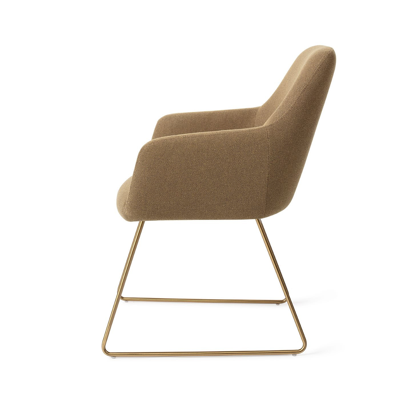 Jesper Home Hiroo Willow Eetkamerstoel - Slide Gold - KwaliteitWonen.nl