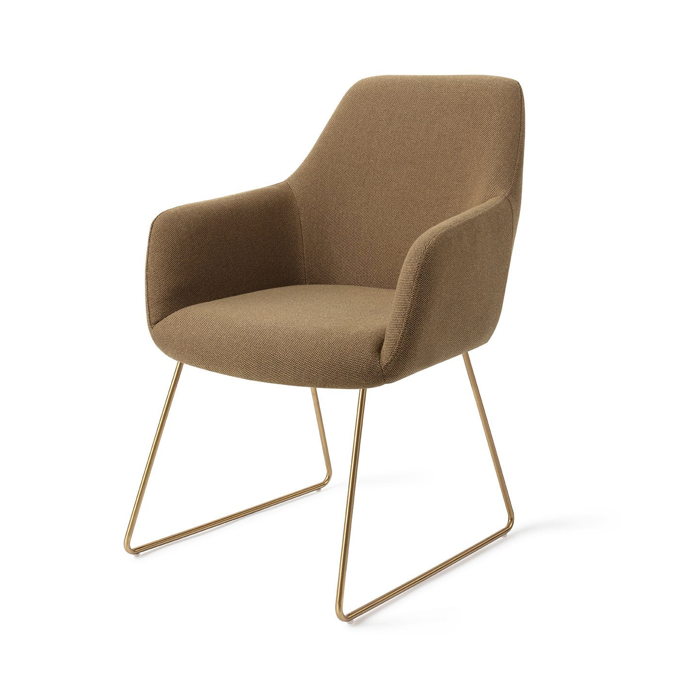 Jesper Home Hiroo Willow Eetkamerstoel - Slide Gold - KwaliteitWonen.nl