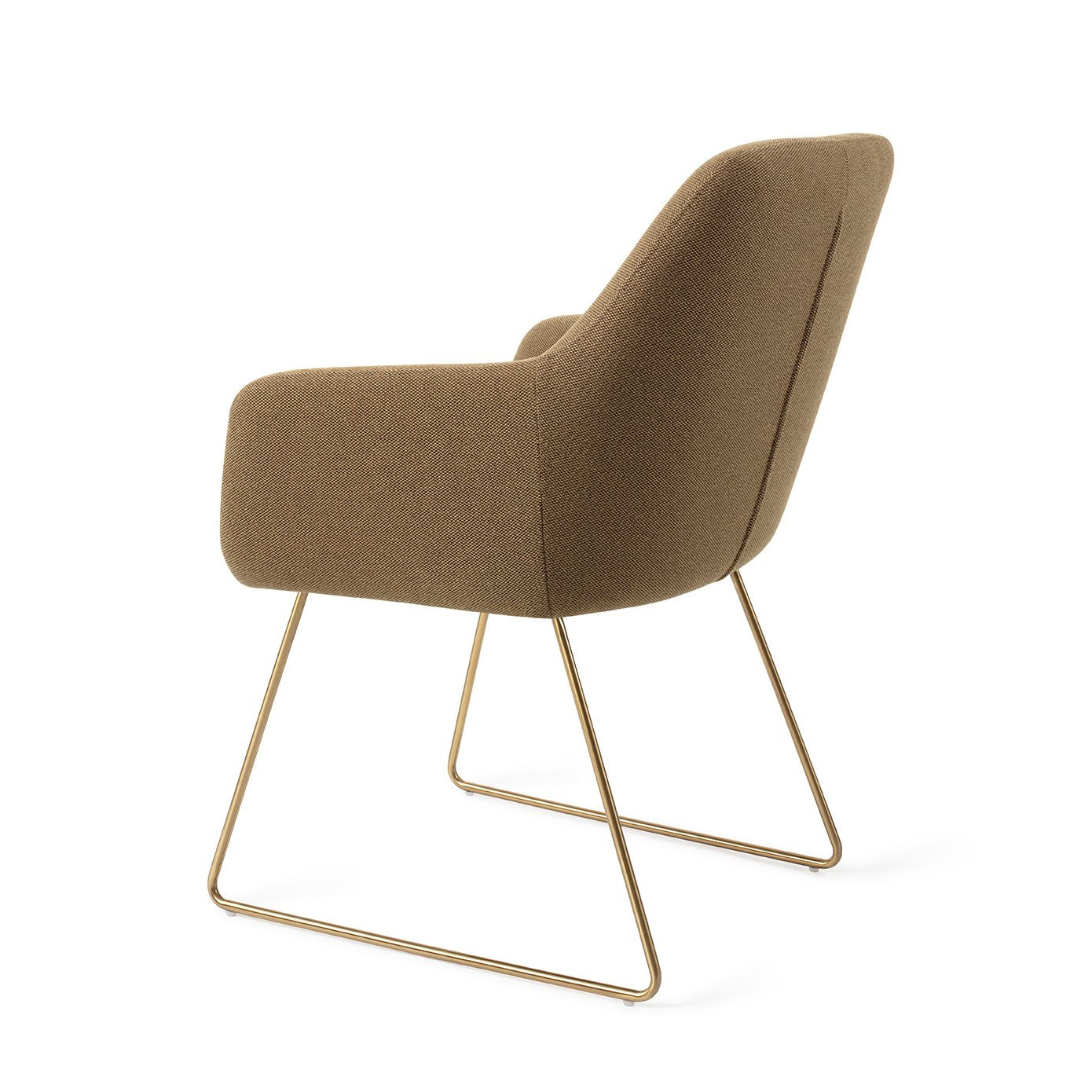 Jesper Home Hiroo Willow Eetkamerstoel - Slide Gold - KwaliteitWonen.nl