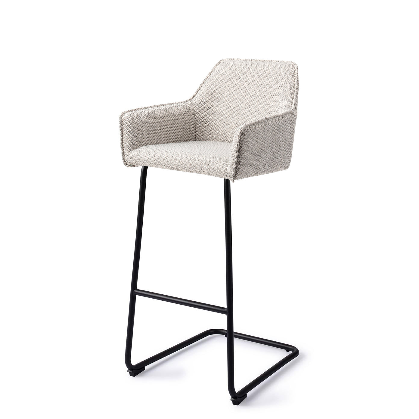 Jesper Home Hofu Checkers Charm Barkruk - Arch Black (H) - KwaliteitWonen.nl