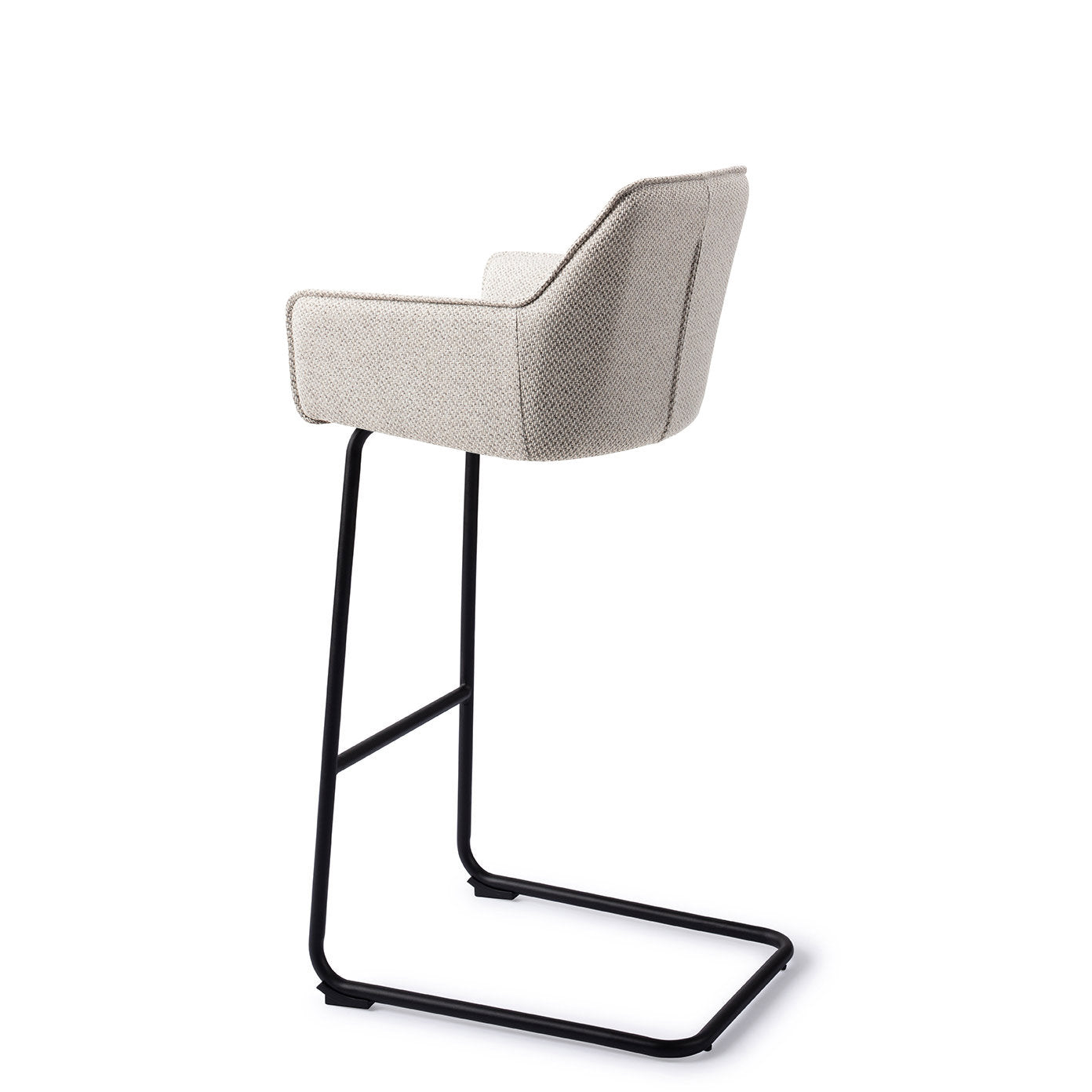 Jesper Home Hofu Checkers Charm Barkruk - Arch Black (H) - KwaliteitWonen.nl