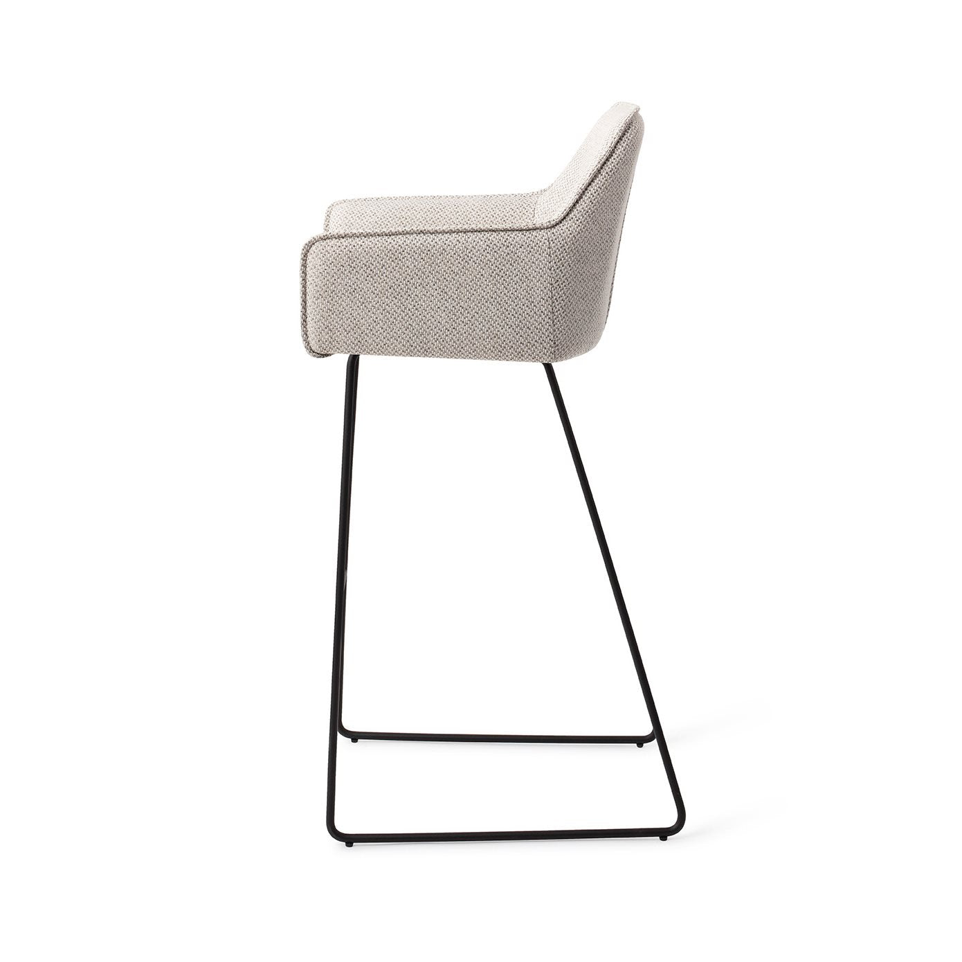 Jesper Home Hofu Checkers Charm Barkruk - Slide Black (H) - KwaliteitWonen.nl