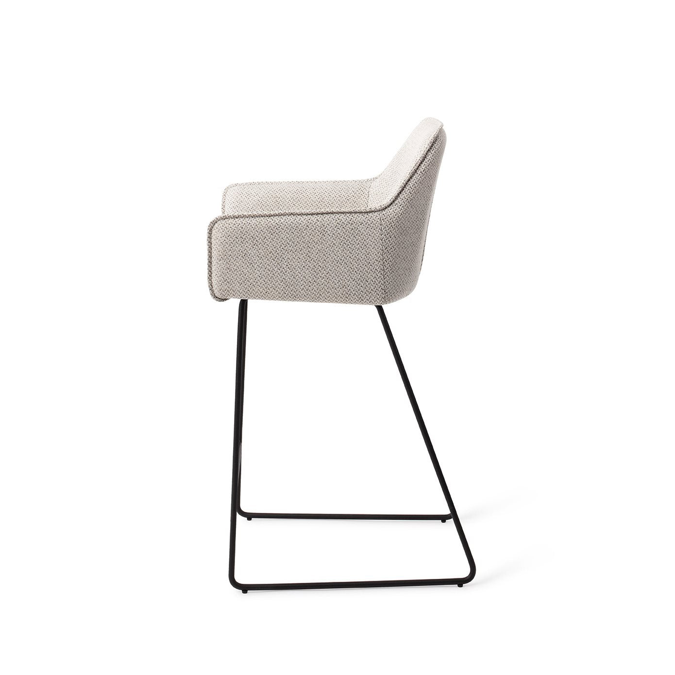 Jesper Home Hofu Checkers Charm Barkruk - Slide Black (L) - KwaliteitWonen.nl