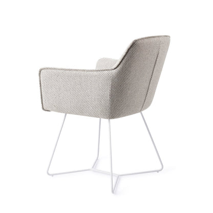 Jesper Home Hofu Checkers Charm Eetkamerstoel - Beehive White - KwaliteitWonen.nl