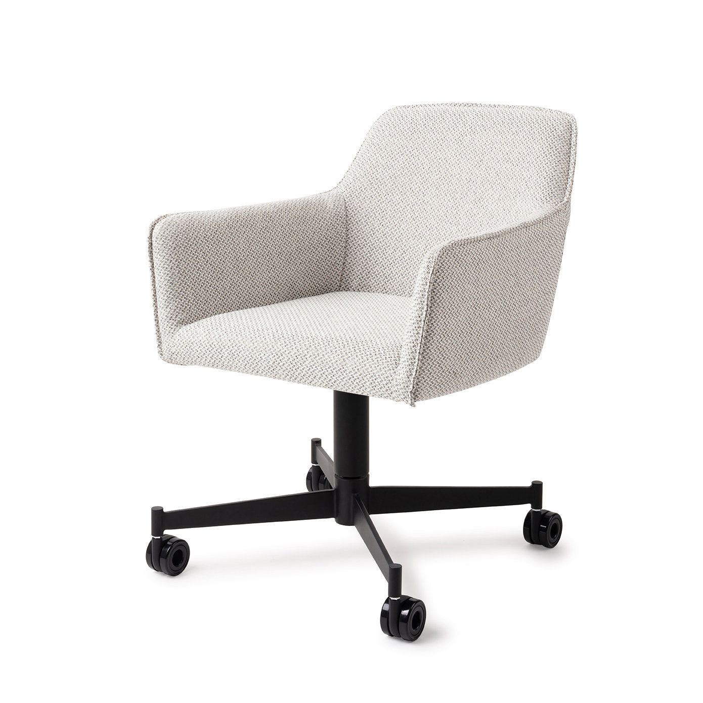 Jesper Home Hofu Checkers Charm Eetkamerstoel - Caster Black - KwaliteitWonen.nl