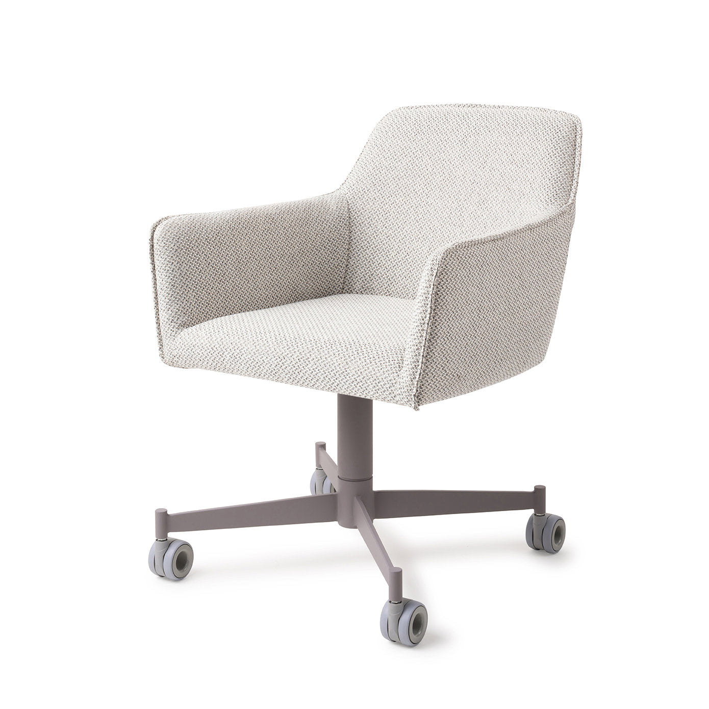 Jesper Home Hofu Checkers Charm Eetkamerstoel - Caster Grey - KwaliteitWonen.nl