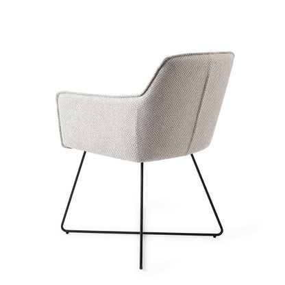 Jesper Home Hofu Checkers Charm Eetkamerstoel - Cross Black - KwaliteitWonen.nl