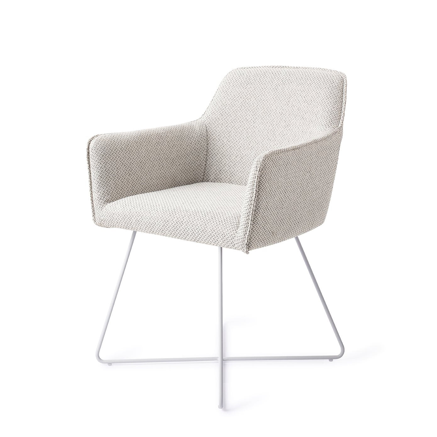 Jesper Home Hofu Checkers Charm Eetkamerstoel - Cross White - KwaliteitWonen.nl