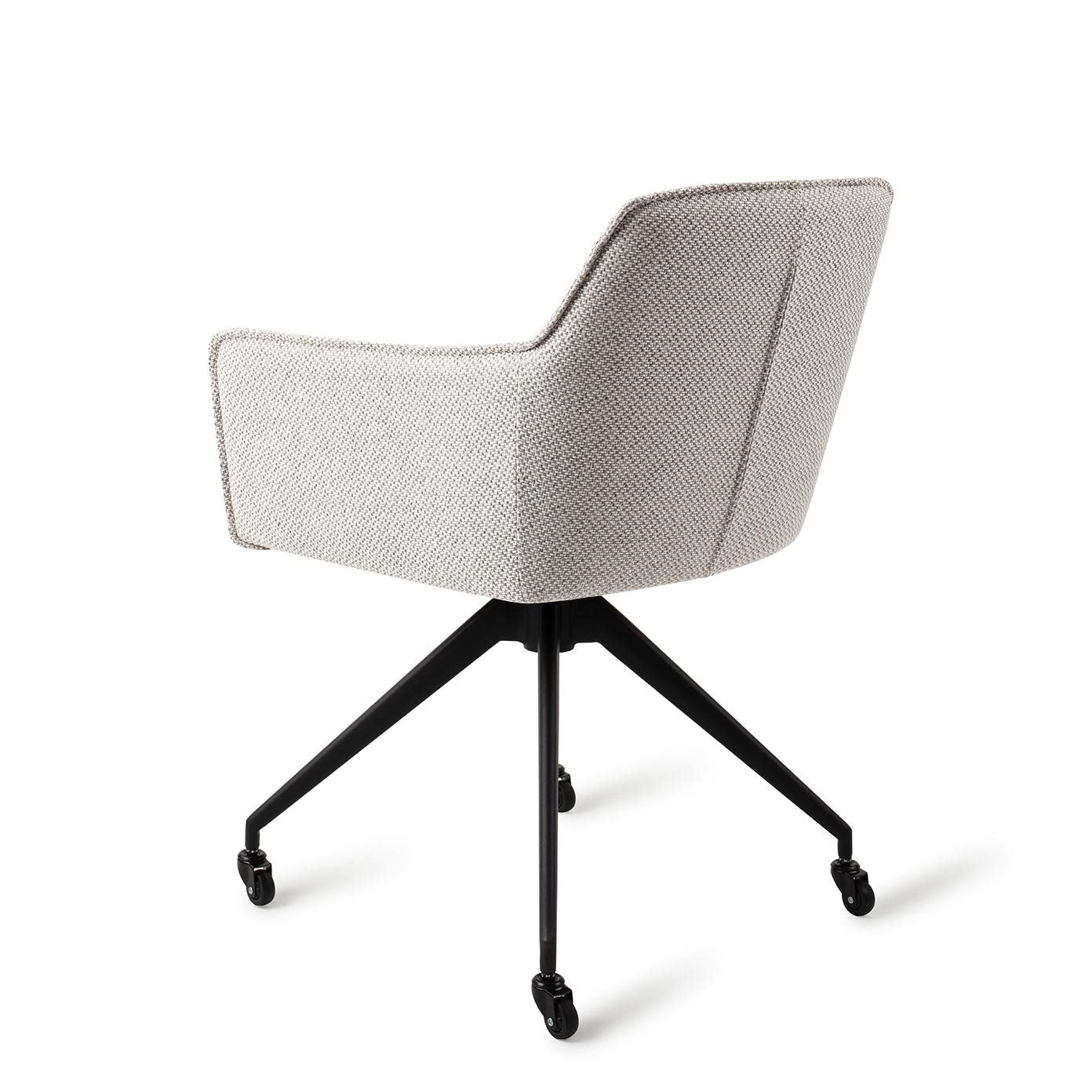 Jesper Home Hofu Checkers Charm Eetkamerstoel - Glide Black - KwaliteitWonen.nl