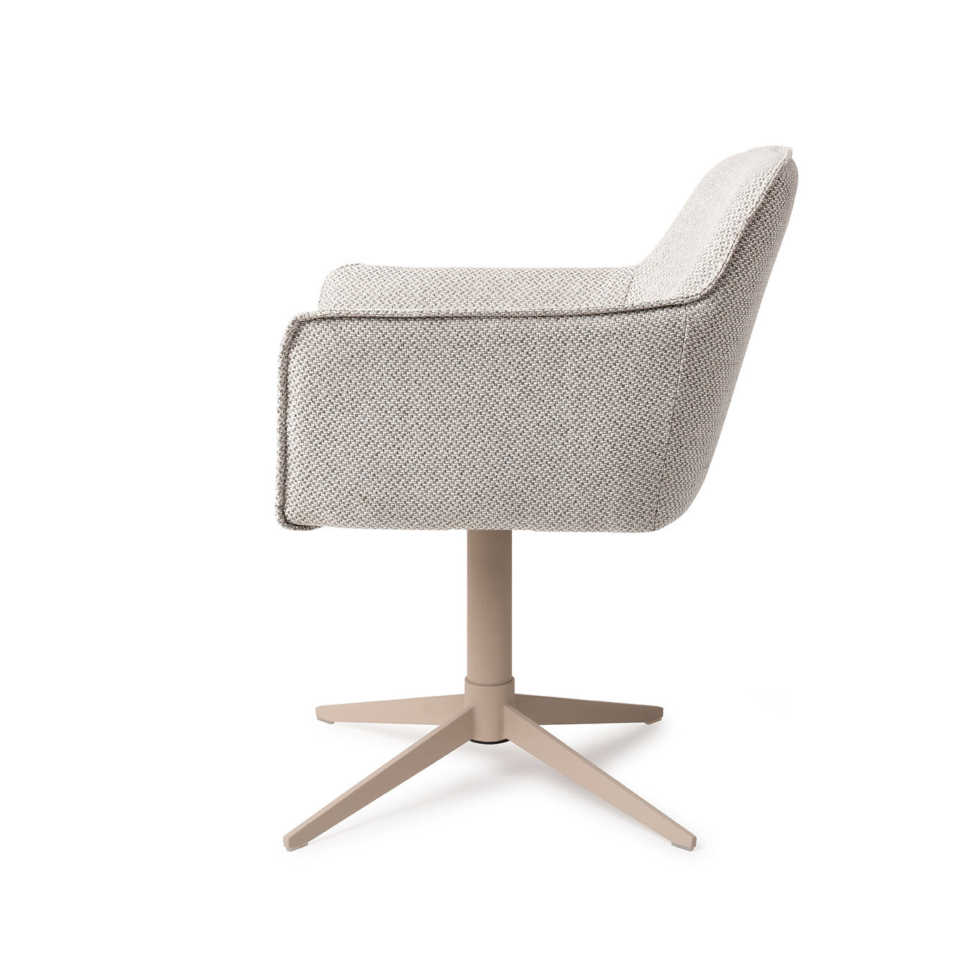 Jesper Home Hofu Checkers Charm Eetkamerstoel - Quad Beige - KwaliteitWonen.nl