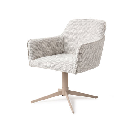 Jesper Home Hofu Checkers Charm Eetkamerstoel - Quad Beige - KwaliteitWonen.nl