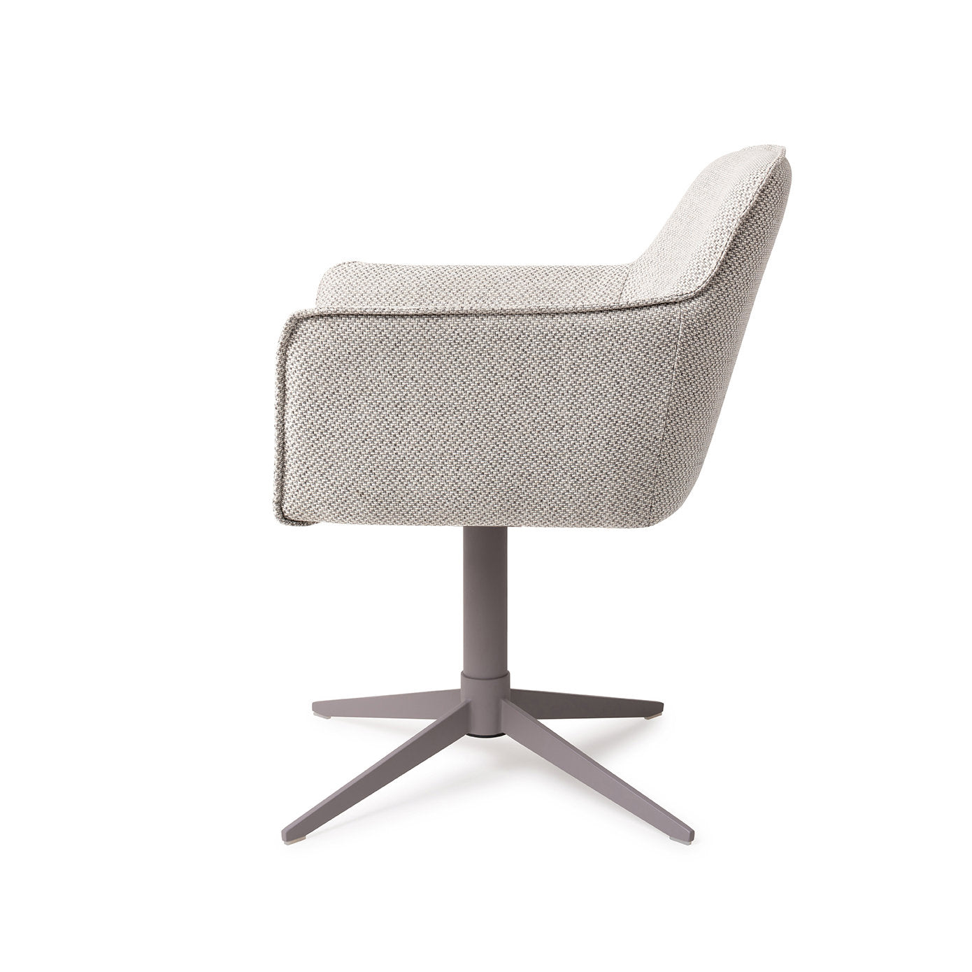 Jesper Home Hofu Checkers Charm Eetkamerstoel - Quad Grey - KwaliteitWonen.nl