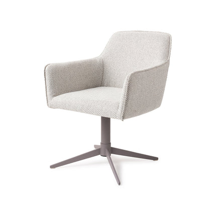 Jesper Home Hofu Checkers Charm Eetkamerstoel - Quad Grey - KwaliteitWonen.nl