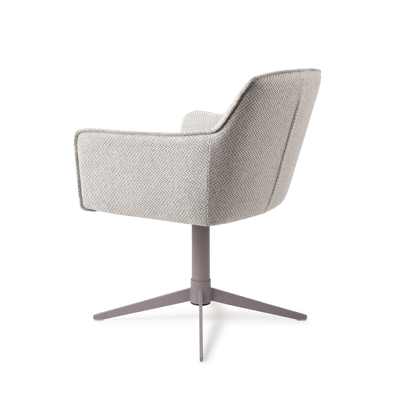 Jesper Home Hofu Checkers Charm Eetkamerstoel - Quad Grey - KwaliteitWonen.nl