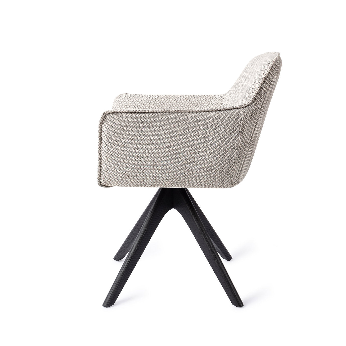 Jesper Home Hofu Checkers Charm Eetkamerstoel - Revolve Oak Black - KwaliteitWonen.nl