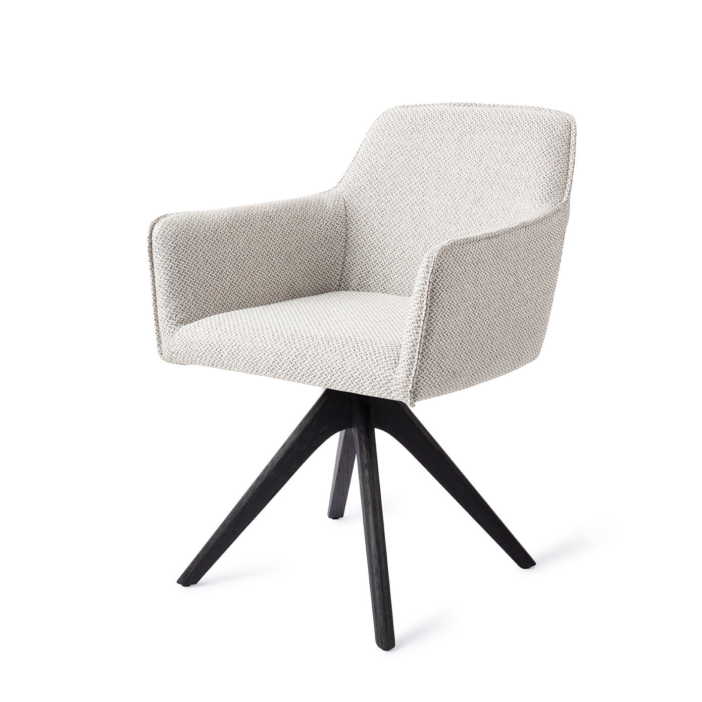 Jesper Home Hofu Checkers Charm Eetkamerstoel - Revolve Oak Black - KwaliteitWonen.nl