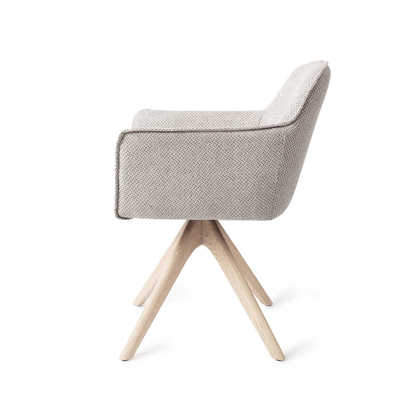 Jesper Home Hofu Checkers Charm Eetkamerstoel - Revolve Oak Bleach - KwaliteitWonen.nl
