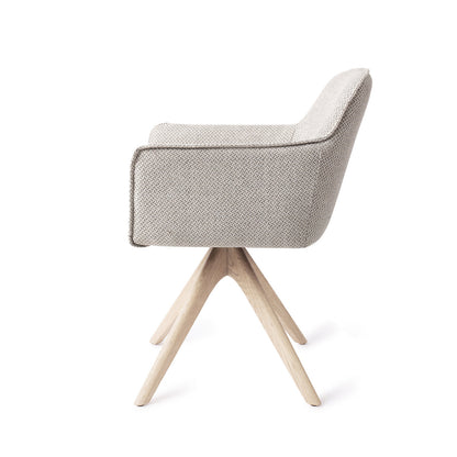 Jesper Home Hofu Checkers Charm Eetkamerstoel - Revolve Oak Bleach - KwaliteitWonen.nl