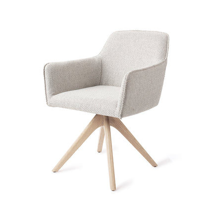 Jesper Home Hofu Checkers Charm Eetkamerstoel - Revolve Oak Bleach - KwaliteitWonen.nl