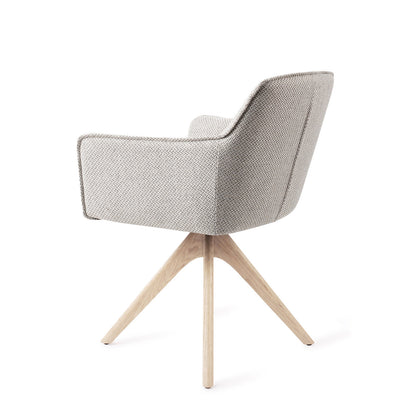 Jesper Home Hofu Checkers Charm Eetkamerstoel - Revolve Oak Bleach - KwaliteitWonen.nl
