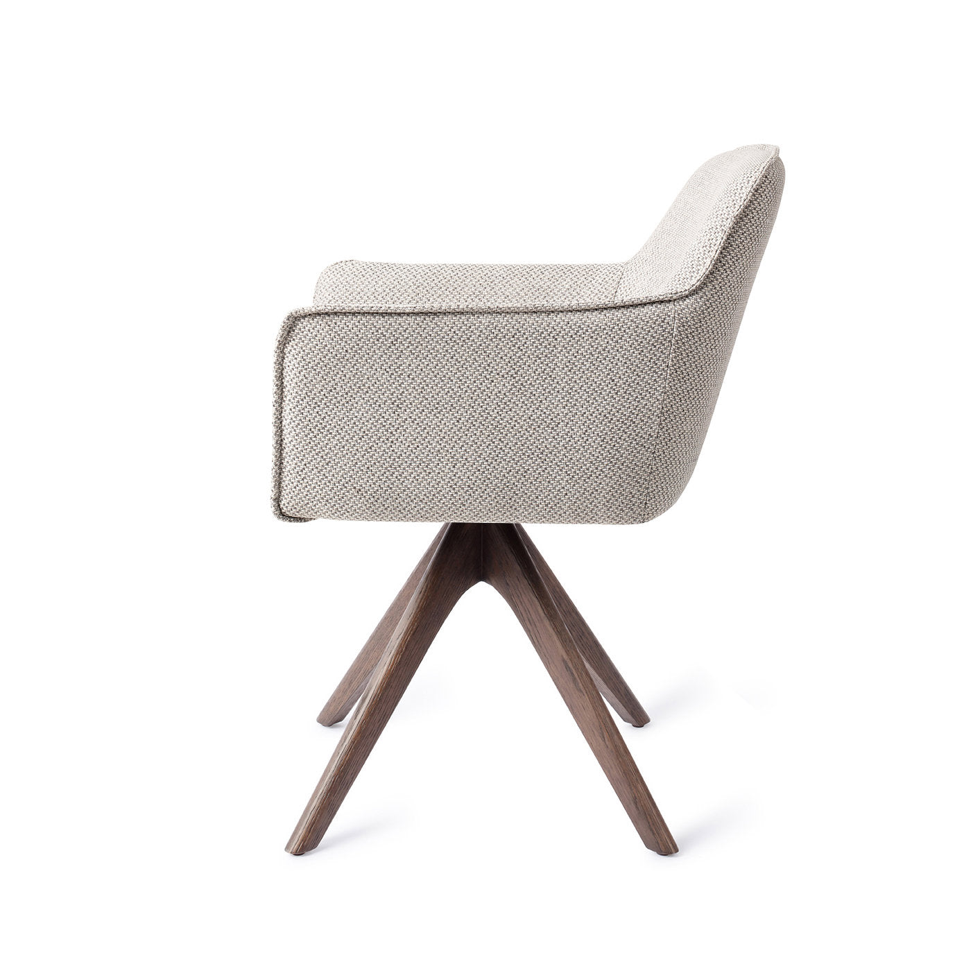 Jesper Home Hofu Checkers Charm Eetkamerstoel - Revolve Oak Walnut - KwaliteitWonen.nl