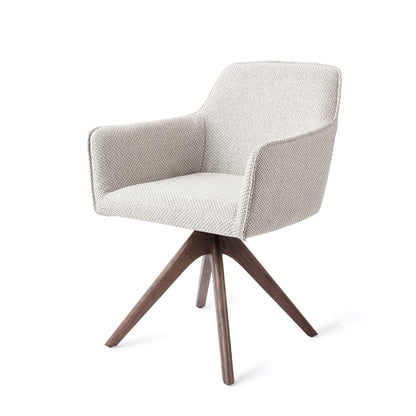 Jesper Home Hofu Checkers Charm Eetkamerstoel - Revolve Oak Walnut - KwaliteitWonen.nl