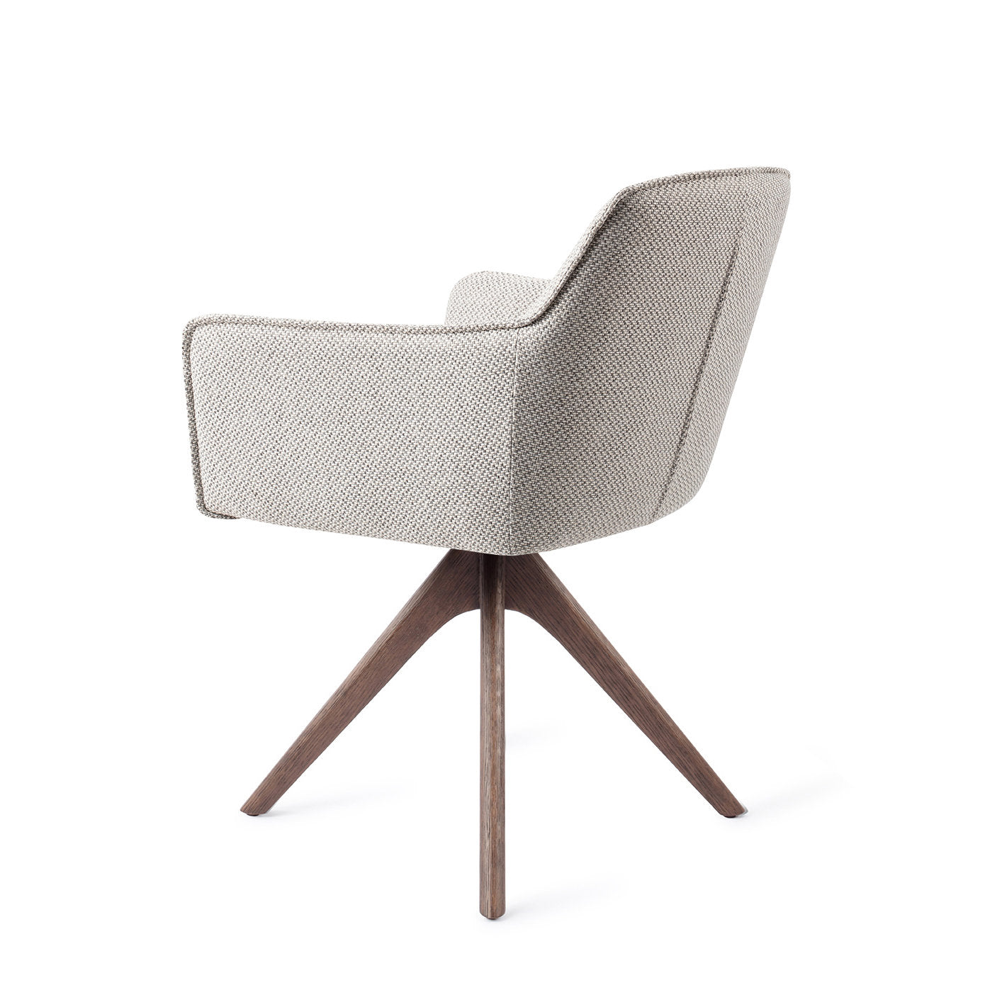 Jesper Home Hofu Checkers Charm Eetkamerstoel - Revolve Oak Walnut - KwaliteitWonen.nl